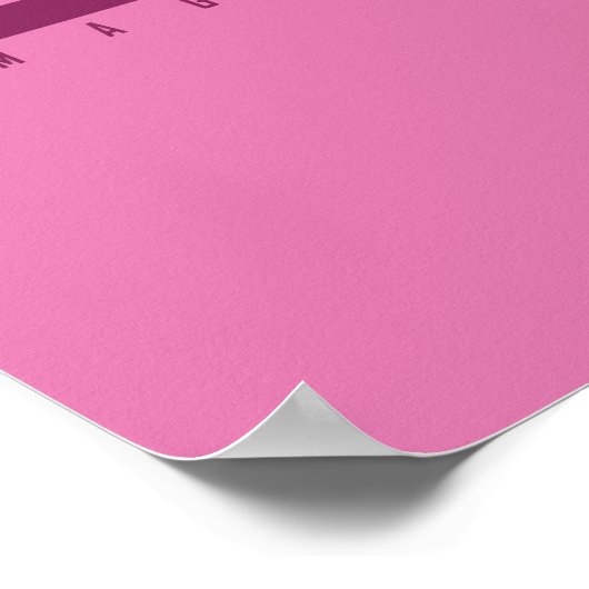 Pink Pop Art Cow Poster - Pflanze-voreingestellt (Ecke)