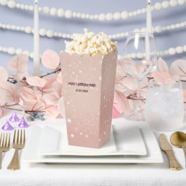 Pink Popcorn Gefälligkeitsbox | Benutzerdefinierte Geschenkschachtel