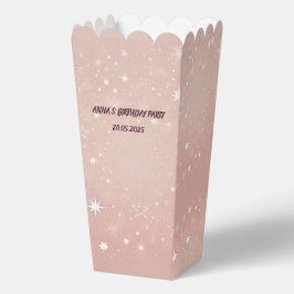 Pink Popcorn Gefälligkeitsbox | Benutzerdefinierte Geschenkschachtel