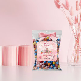 Pink Popcorn und Pajamas Slumber Geburtstagsparty Quadratischer Aufkleber