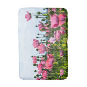 Pink Poppies Badematte (Vorderseite Vertikal)