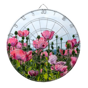 Pink Poppies Dartscheibe