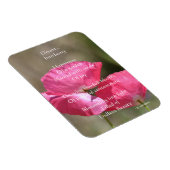 Pink Poppies Dream Gedicht   Magnet (Rechte Seite)