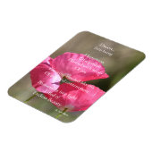 Pink Poppies Dream Gedicht   Magnet (Linke Seite)