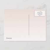 Pink Poppies Dream Gedicht Postkarte (Rückseite)