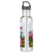 Pink Poppies Edelstahlflasche (Rückseite)