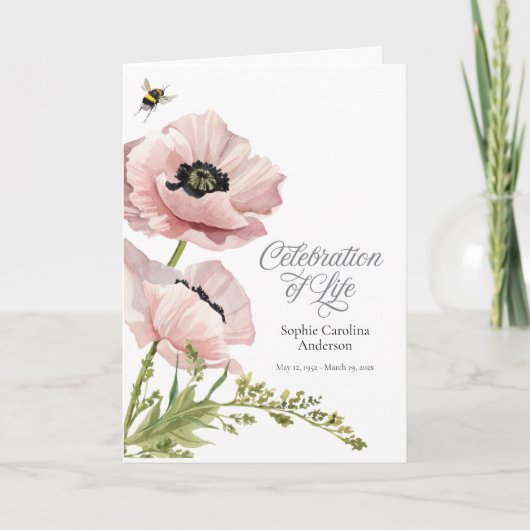 Pink Poppies Feier zum Life Program Programm (Vorderseite)