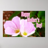 Pink Poppies für den Muttertag Poster (Vorne)