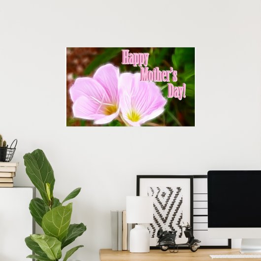 Pink Poppies für den Muttertag Poster (Heimbüro)