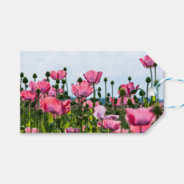 Pink Poppies Geschenkanhänger