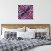 Pink Poppies II Stretched Canvas Print Leinwanddruck (Insitu (Schlafzimmer))