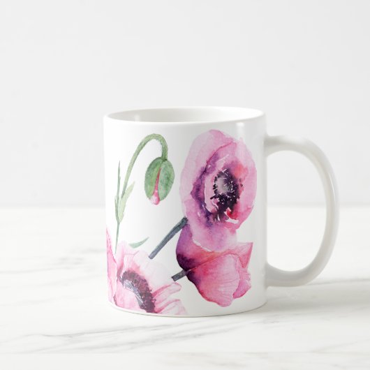 Pink Poppies Kaffeetasse (Rechts)
