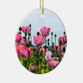 Pink Poppies Keramik Ornament (Rechts)