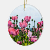 Pink Poppies Keramik Ornament (Links)