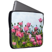 Pink Poppies Laptopschutzhülle (Vorne Rechts)