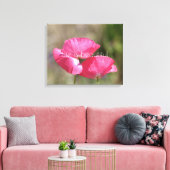 Pink Poppies Leinwanddruck (Insitu (Wohnzimmer))