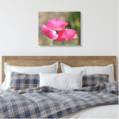 Pink Poppies Leinwanddruck (Insitu (Schlafzimmer))
