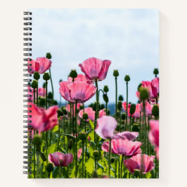Pink Poppies Notizblock