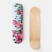 Pink Poppies Skateboard (Vorderseite)