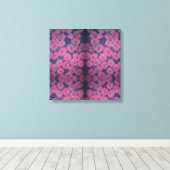 Pink Poppies Stretched Canvas Print Leinwanddruck (Insitu (Holzboden))