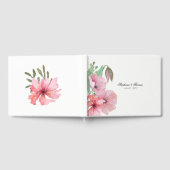 Pink Poppies Wedding Guest Book Gästebuch (Voll)