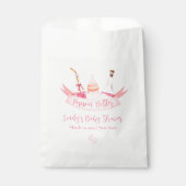 Pink Poppin Champagner Flaschen Feet Babydusche Geschenktütchen (Vorderseite)