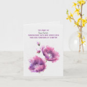 Pink Poppy Beileid Vielen Dank Karte (Gelbe Blume)