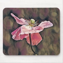 Pink Poppy Blume Art Mouse Pad Mousepad