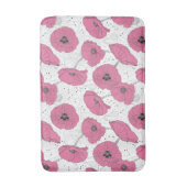 Pink Poppy Blume Badematten (Vorderseite Vertikal)