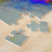 Pink Poppy, Blumenbemalung in Aquarellen Puzzle (Seite)