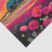 Pink Poppy Farm Collage Seidenpapier (Ausschnitt)