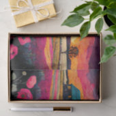 Pink Poppy Farm Collage Seidenpapier (Geschenk)