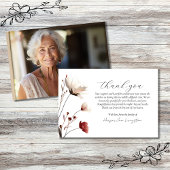 Pink Poppy Foto Memorial Dankeskarte