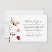 Pink Poppy Foto Memorial Dankeskarte (Vorderseite)