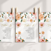 Pink Poppy Hochzeit Tischnummer 4 Sitzplan