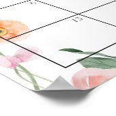 Pink Poppy Kinderdusche Ratschlag Fälligkeitszeitp Poster (Ecke)