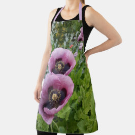 Pink Poppy Lila Blume Frauen Mütter Schürze