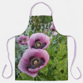 Pink Poppy Lila Blume Frauen Mütter Schürze (Vorderseite)