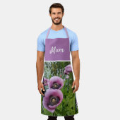 Pink Poppy Lila Blume Frauen Mütter Schürze (Getragen)