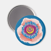 Pink Poppy Magnet (Vorderseite/Rückseite)