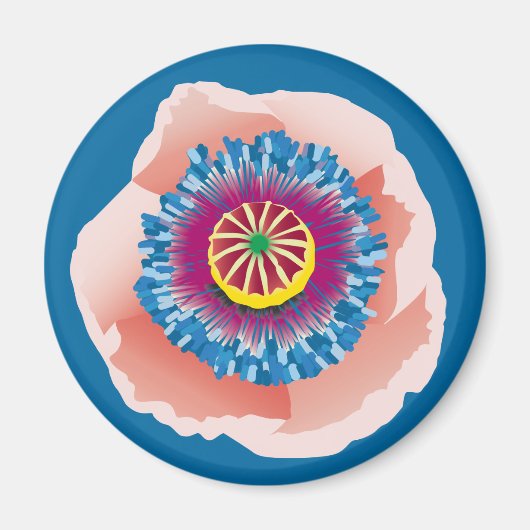 Pink Poppy Magnet (Vorne)