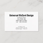 Pink Poppy Nah-up Visitenkarte (Rückseite)