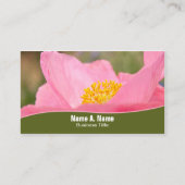 Pink Poppy Nah-up Visitenkarte (Vorderseite)