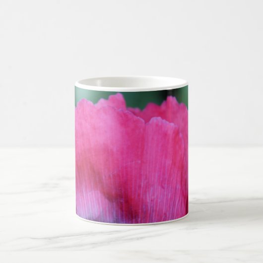 Pink Poppy Petal Upload Kaffeetasse (Mittel)