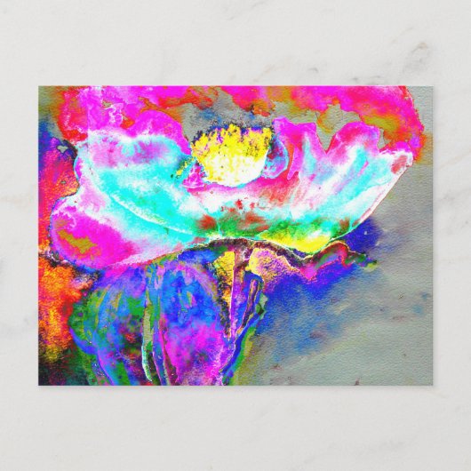 Pink Poppy Postkarte (Vorderseite)
