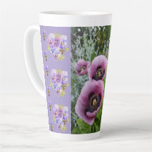 Pink Poppy Stiefmütterchen Viola Shabby Blume Latt