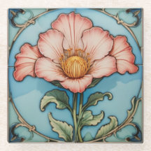 Pink Poppy Untersetzer