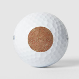 Pink Poppy (von William Morris) (Vintages Muster) Golfball