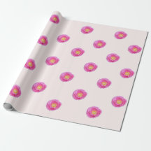 Pink Poppy Wrapping Paper