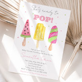 Pink Popsicle Baby Dusche Einladung